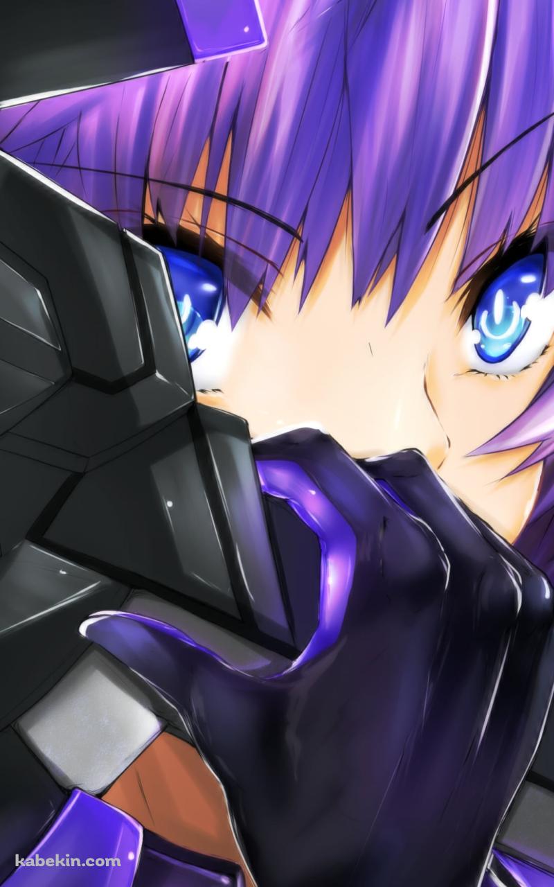 武器をかまえるパープルハート / 超次元ゲイムネプテューヌのAndroidの壁紙(800px x 1280px) スマホ用