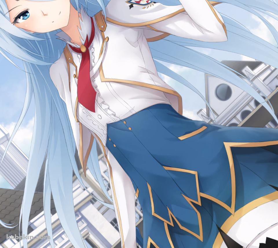 街中で武器を持つクルルシファー・エインフォルク / 最弱無敗の神装機竜《バハムート》のAndroidの壁紙(960px x 854px) スマホ用