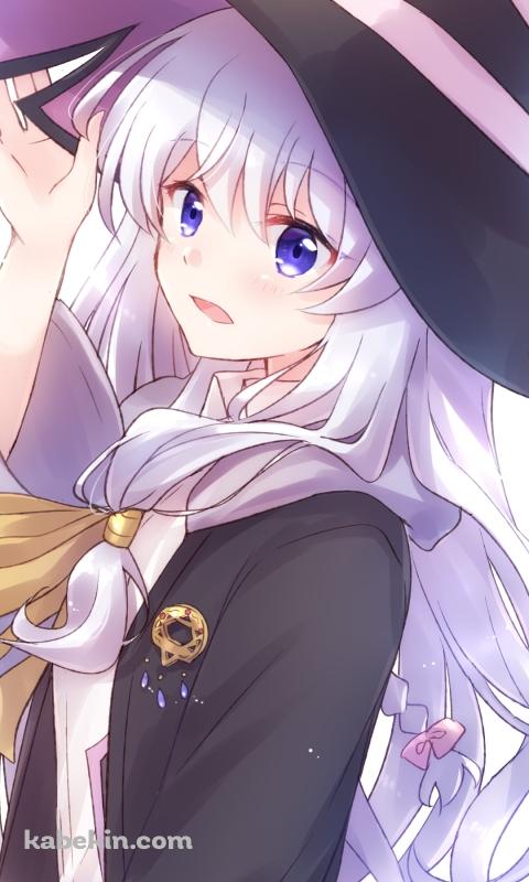 魔女の帽子に手をかける可愛いイレイナ / 魔女の旅々のAndroidの壁紙(480px x 800px) スマホ用