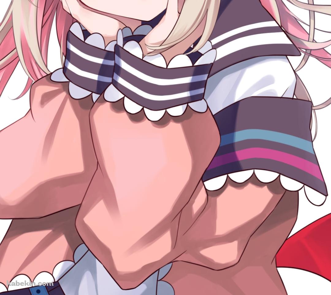 ほっぺたに手をあてる可愛い魔界ノりりむ / にじさんじ / バーチャルYouTuber / VtuberのAndroidの壁紙(1080px x 960px) スマホ用