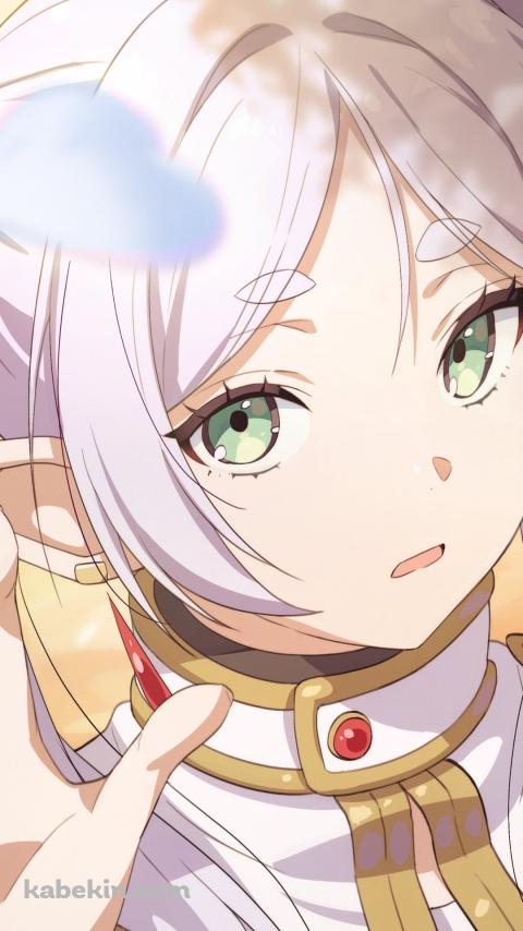 右手をかざす可愛いフリーレン / 葬送のフリーレンのAndroidの壁紙(480px x 854px) スマホ用