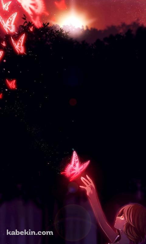 赤い蝶と天倉 澪 / 零~紅い蝶 / fatal frameのAndroidの壁紙(480px x 800px) スマホ用