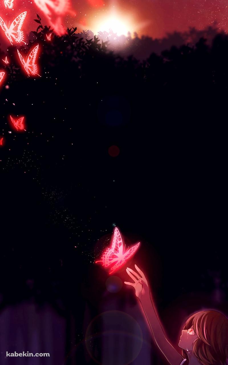 赤い蝶と天倉 澪 / 零~紅い蝶 / fatal frameのAndroidの壁紙(800px x 1280px) スマホ用