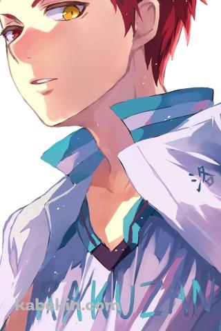 オッドアイの赤司征十郎(あかし せいじゅうろう) / 黒子のバスケのAndroidの壁紙(320px x 480px) スマホ用