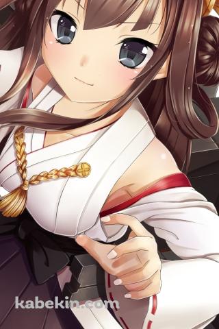 笑顔の金剛 / 艦これ / 艦隊これくしょんのAndroidの壁紙(320px x 480px) スマホ用