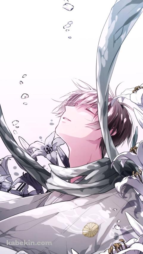 水の中に沈む本田菊 / ヘタリア Axis PowersのAndroidの壁紙(480px x 854px) スマホ用