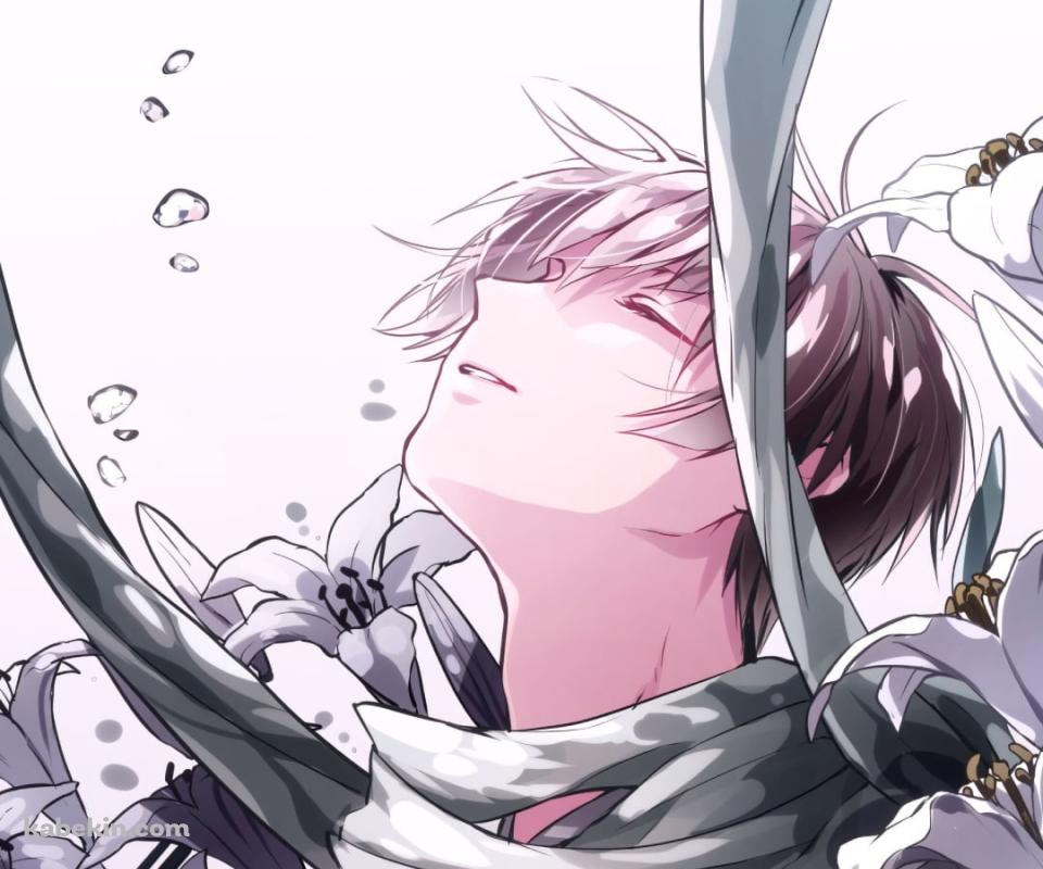 水の中に沈む本田菊 / ヘタリア Axis PowersのAndroidの壁紙(960px x 800px) スマホ用