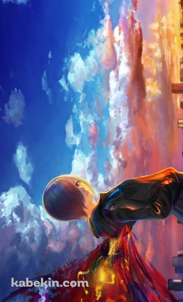 夕暮れに染まる大都会とこちらを見つめる綺麗な霧嶋董香 / 東京喰種のAndroidの壁紙(360px x 592px) スマホ用