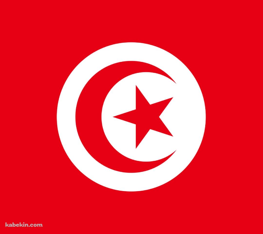 チュニジアの国旗 / Tunisia flagのAndroidの壁紙(1080px x 960px) スマホ用