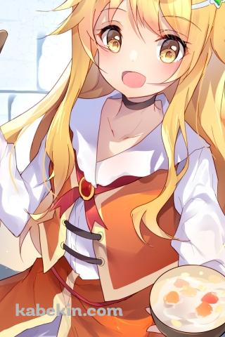 シチューを作るエミリー・ブラウン / レベル1だけどユニークスキルで最強ですのAndroidの壁紙(320px x 480px) スマホ用