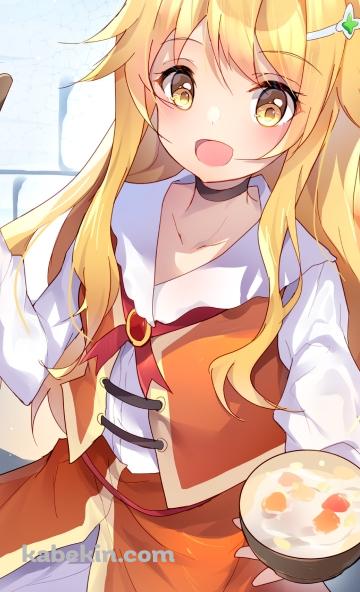 シチューを作るエミリー・ブラウン / レベル1だけどユニークスキルで最強ですのAndroidの壁紙(360px x 592px) スマホ用