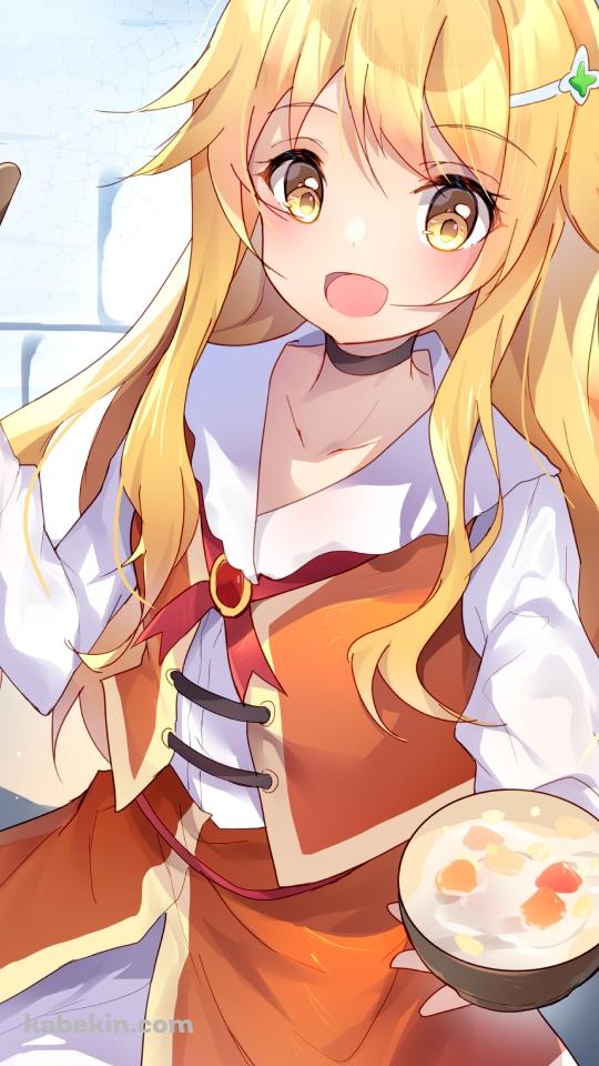 シチューを作るエミリー・ブラウン / レベル1だけどユニークスキルで最強ですのAndroidの壁紙(540px x 960px) スマホ用