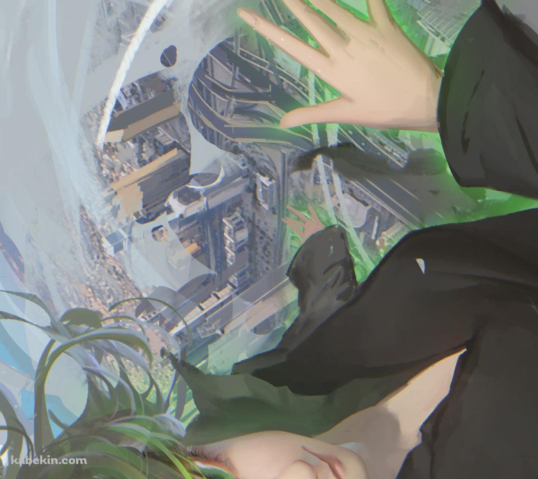 竜巻を纏うかっこいいタツマキ / ワンパンマンのAndroidの壁紙(1080px x 960px) スマホ用