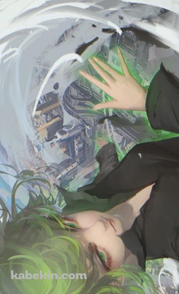 竜巻を纏うかっこいいタツマキ / ワンパンマンのAndroidの壁紙(360px x 592px) スマホ用