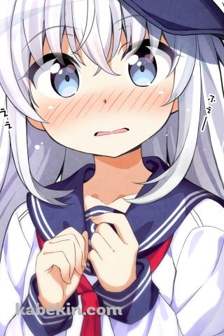 ピクッとしている響 / 艦隊これくしょんのAndroidの壁紙(320px x 480px) スマホ用
