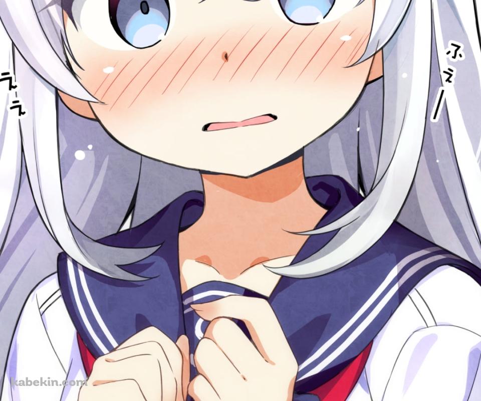 ピクッとしている響 / 艦隊これくしょんのAndroidの壁紙(960px x 800px) スマホ用