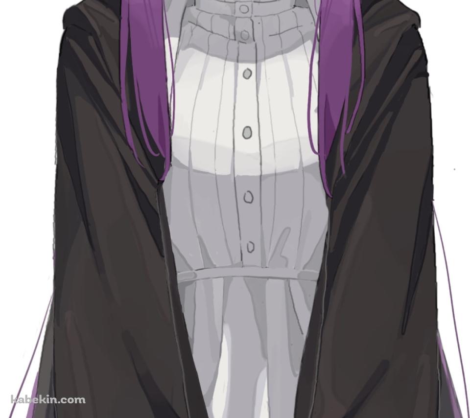 正座でプンスカ怒っているフェルン / 紫のロングヘア― / 葬送のフリーレンのAndroidの壁紙(960px x 854px) スマホ用