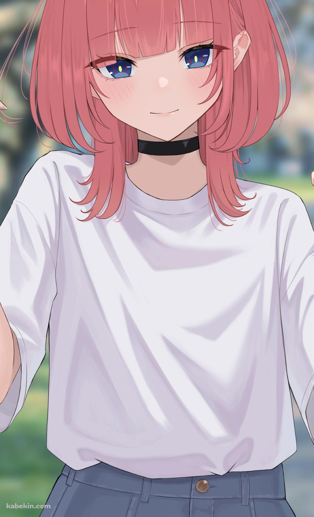 白Tを着た花譜 / バーチャルYouTuber / VtuberのAndroidの壁紙(1080px x 1776px) スマホ用
