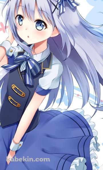 ジャンプする可愛い香風智乃 / ティッピー / ご注文はうさぎですか?のAndroidの壁紙(360px x 592px) スマホ用