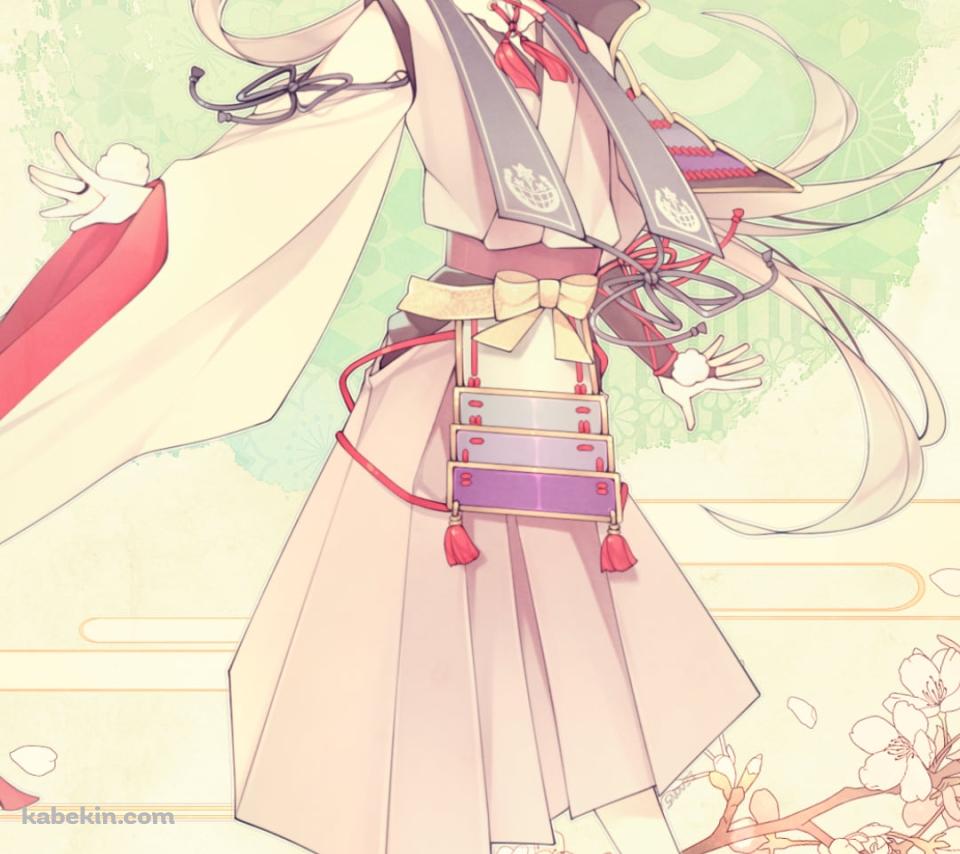 桜の花と今剣 / 刀剣乱舞のAndroidの壁紙(960px x 854px) スマホ用