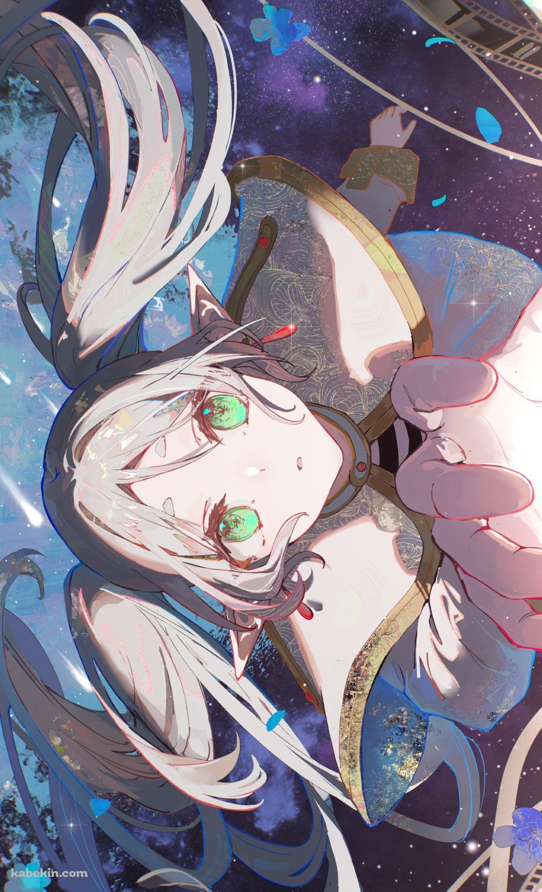 右手を伸ばすフリーレン / 葬送のフリーレン / Frieren :Beyond Journey's EndのAndroidの壁紙(1080px x 1776px) スマホ用