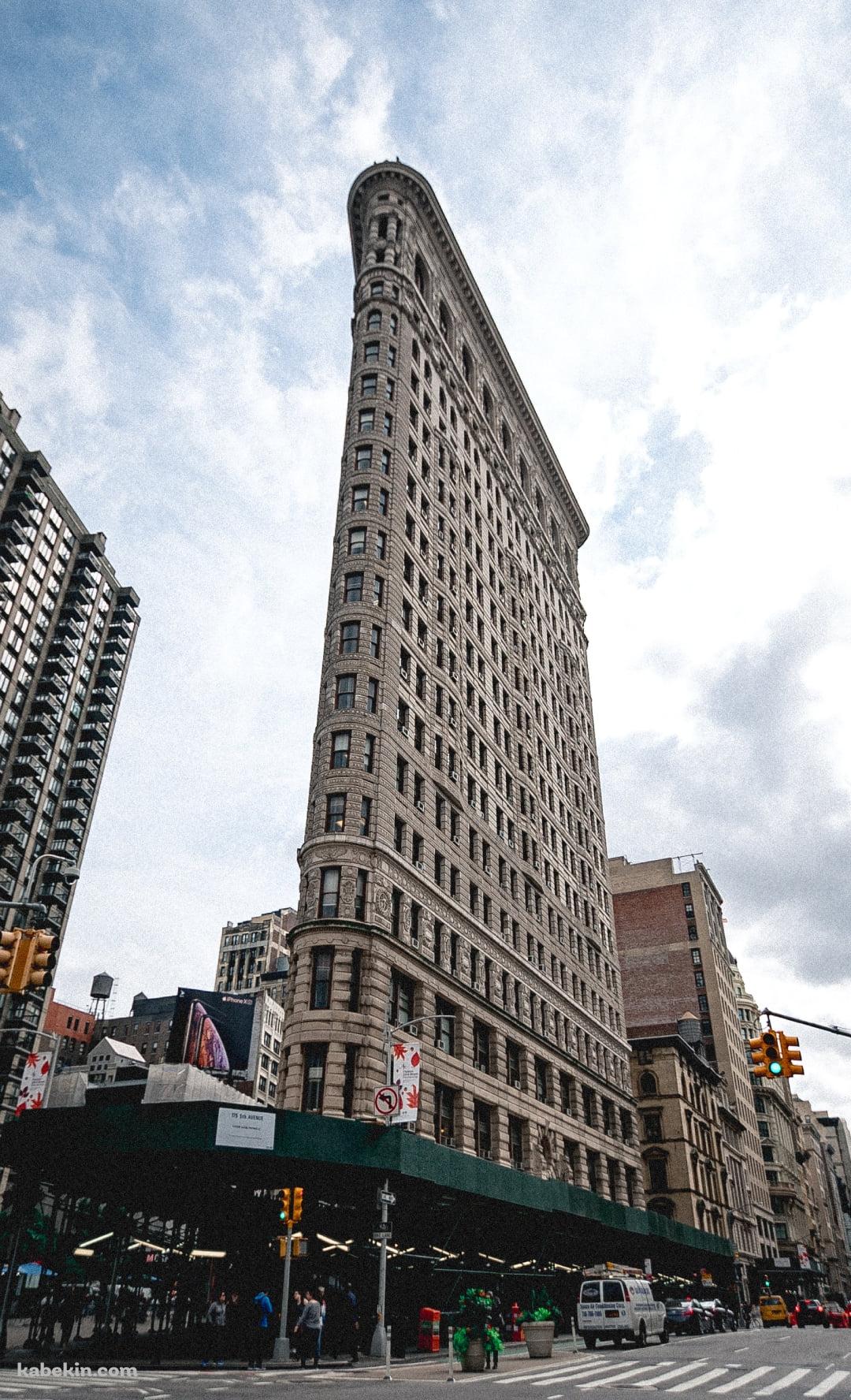 フラットアイアンビルディング / アメリカ合衆国ニューヨーク市マンハッタン区5番街 / Flatiron Building / USAのAndroidの壁紙(1080px x 1776px) スマホ用