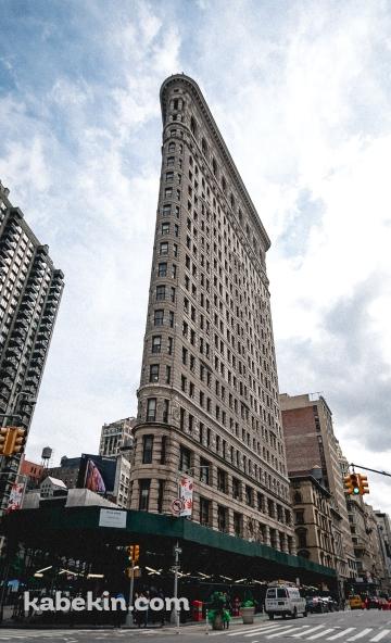 フラットアイアンビルディング / アメリカ合衆国ニューヨーク市マンハッタン区5番街 / Flatiron Building / USAのAndroidの壁紙(360px x 592px) スマホ用