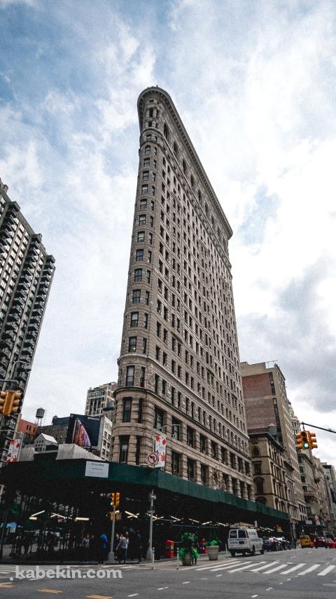 フラットアイアンビルディング / アメリカ合衆国ニューヨーク市マンハッタン区5番街 / Flatiron Building / USAのAndroidの壁紙(480px x 854px) スマホ用