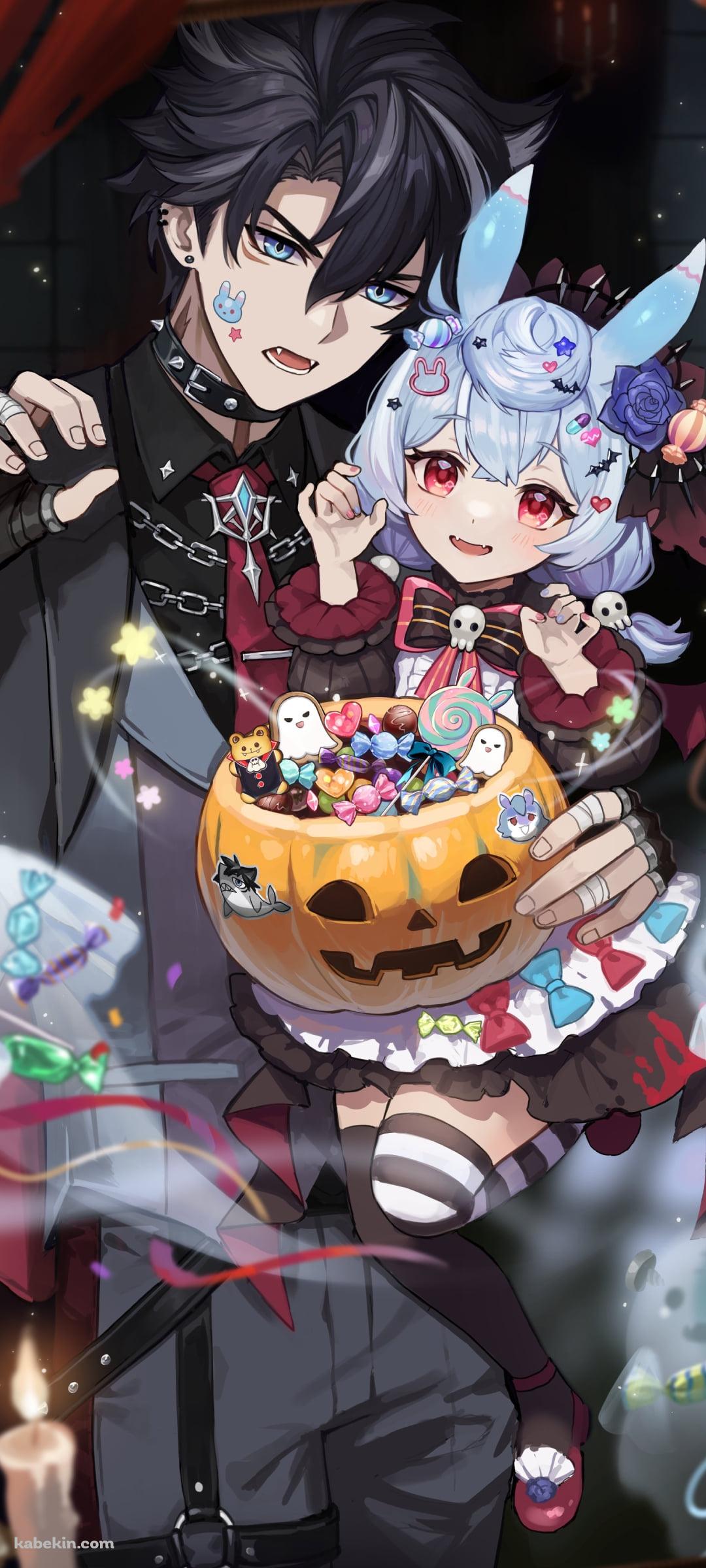 パンプキンとリオセスリとシグウィン / 原神のAndroidの壁紙(1080px x 2400px) スマホ用