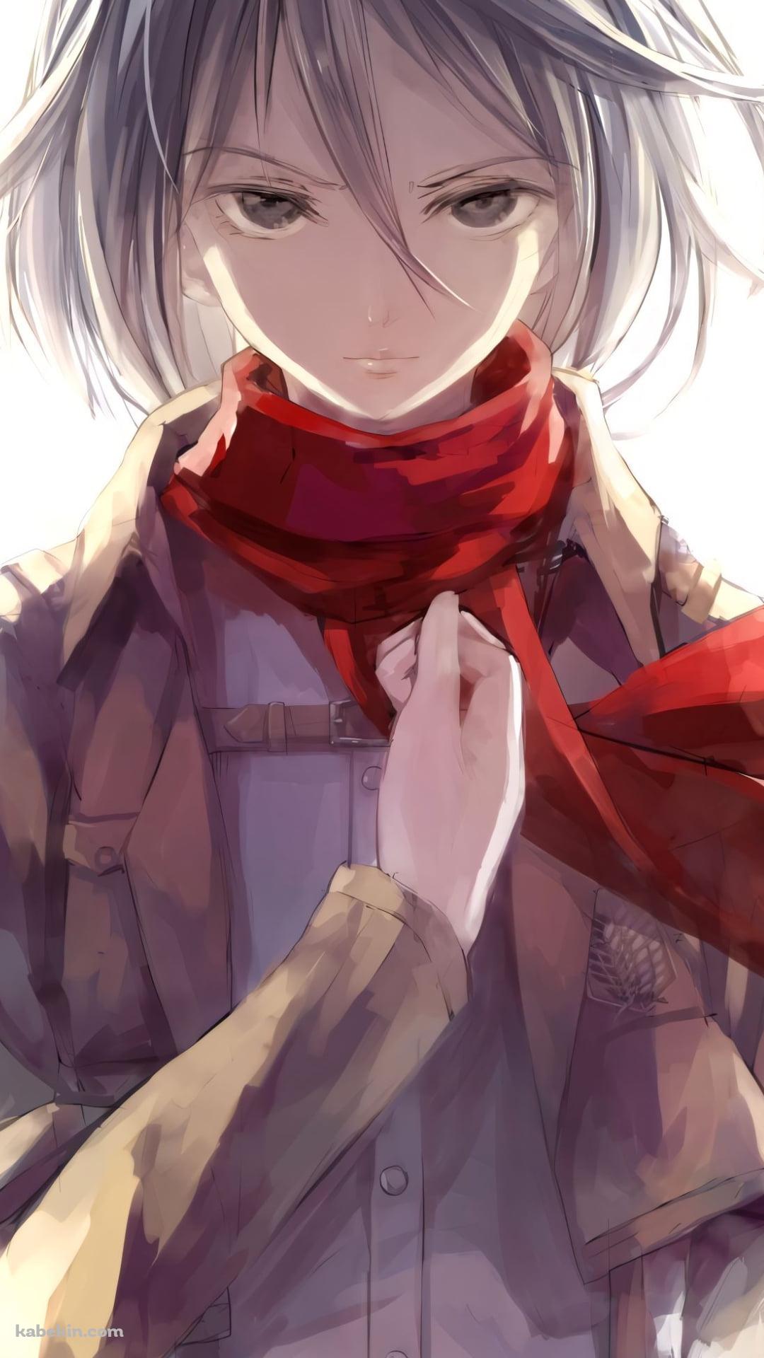 心臓を捧げよ / ミカサ・アッカーマン / 進撃の巨人のAndroidの壁紙(1080px x 1920px) スマホ用