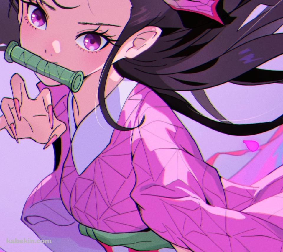 ポップなタッチで描かれた竈門禰豆子 / 鬼滅の刃のAndroidの壁紙(960px x 854px) スマホ用