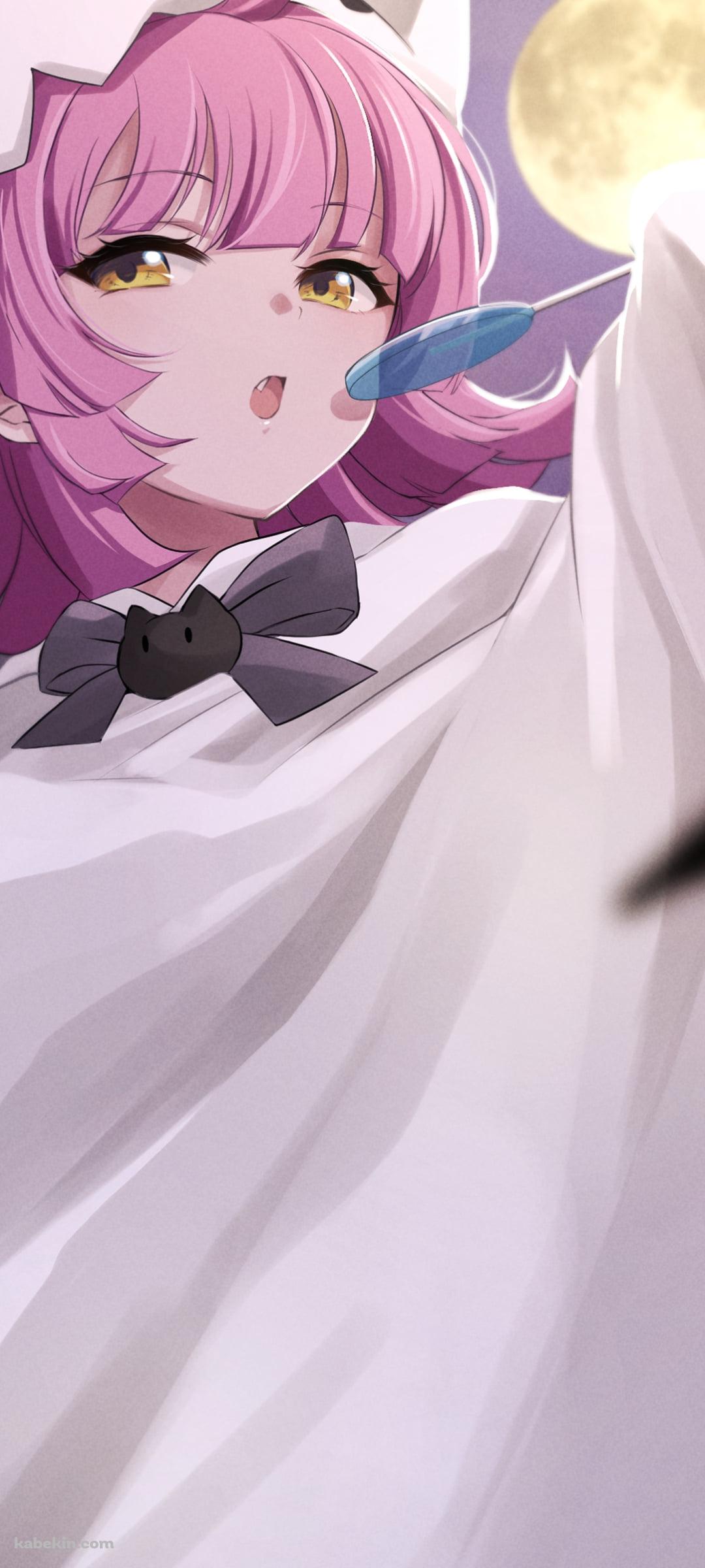 ハロウィンコスの天王寺璃奈 / コウモリ / 満月 / 虹ヶ咲学園スクールアイドル同好会のAndroidの壁紙(1080px x 2400px) スマホ用