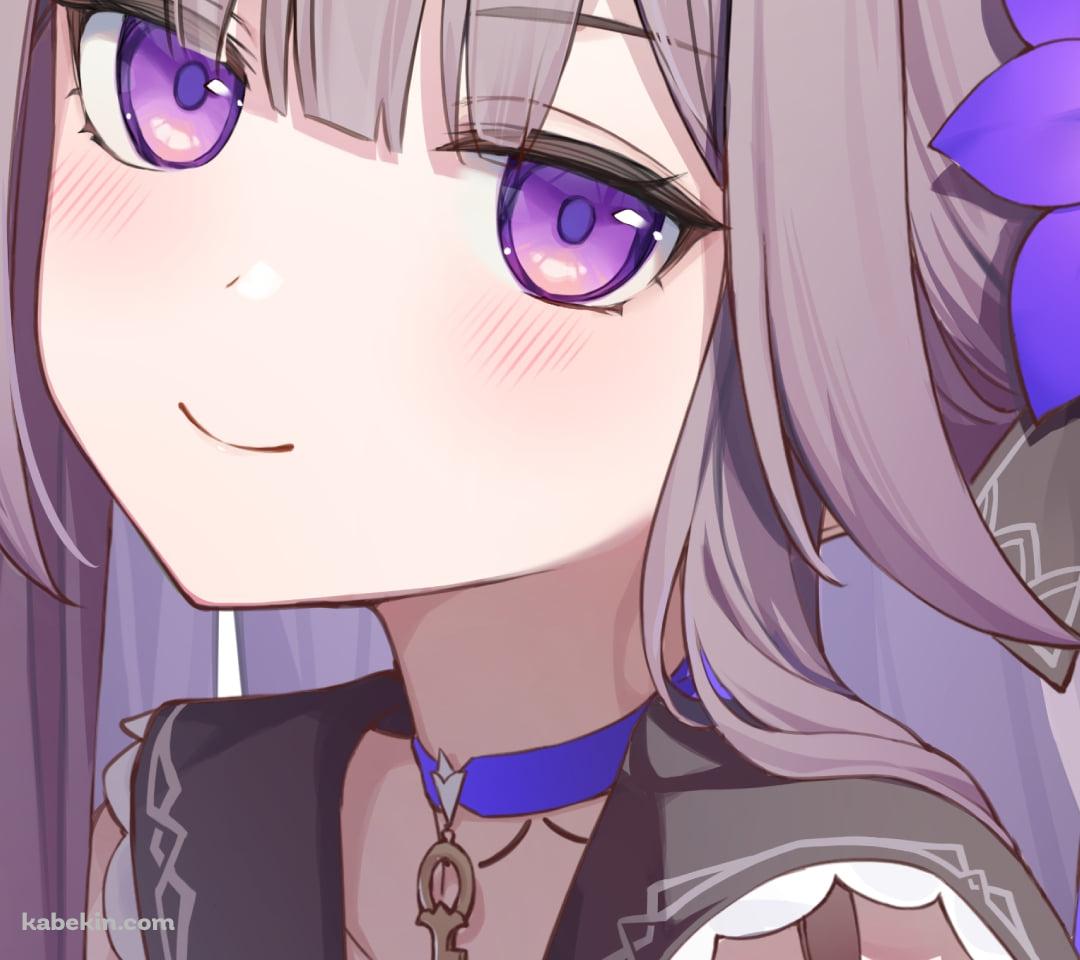 紫の花飾りを頭につけた可愛いヘルタ / 崩壊:スターレイルのAndroidの壁紙(1080px x 960px) スマホ用