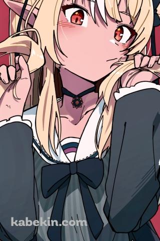 ツインテールの髪を持つ不知火フレア / ホロライブ / バーチャルYouTuber / VtuberのAndroidの壁紙(320px x 480px) スマホ用
