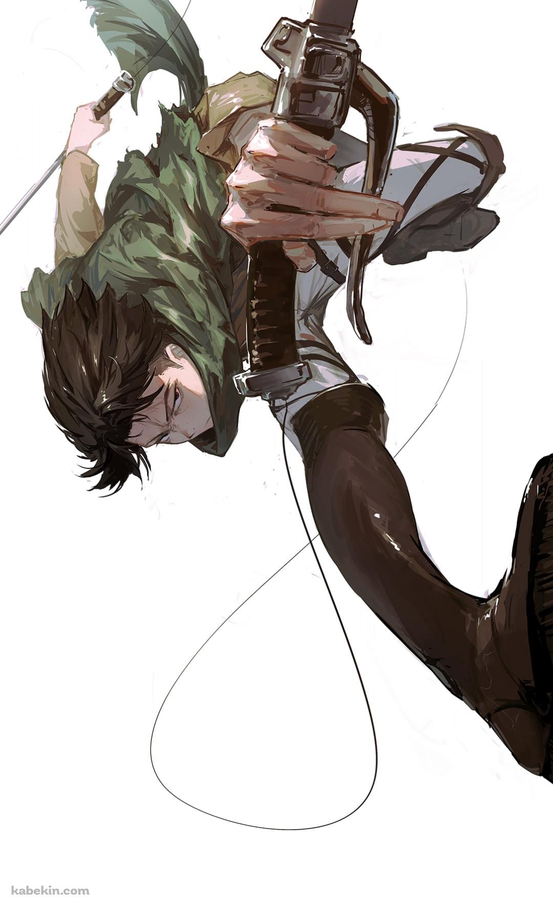 疾走感のあるかっこいいリヴァイ / 進撃の巨人のAndroidの壁紙(1080px x 1776px) スマホ用