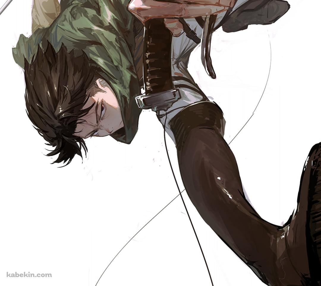 疾走感のあるかっこいいリヴァイ / 進撃の巨人のAndroidの壁紙(1080px x 960px) スマホ用