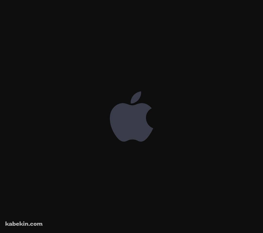 Minimal Dark Apple Logo / Black / Simple / マットブラック / アップル / ロゴのAndroidの壁紙(1080px x 960px) スマホ用