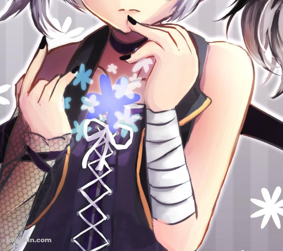 雪の結晶 / v flower(ブイフラワ)のAndroidの壁紙(960px x 854px) スマホ用