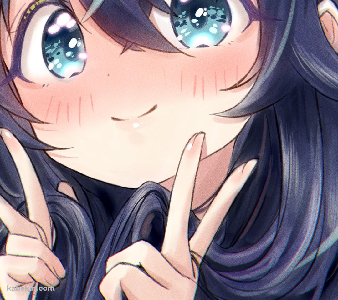 Wピースする好本静 / 君のことが大大大大大好きな100人の彼女のAndroidの壁紙(1080px x 960px) スマホ用
