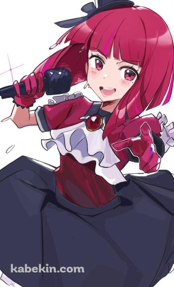 ステージ上で唄う有馬かな / 赤いブローチ / 推しの子のAndroidの壁紙(360px x 592px) スマホ用