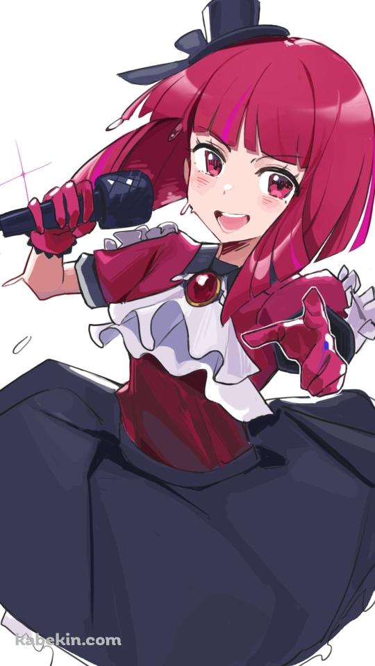ステージ上で唄う有馬かな / 赤いブローチ / 推しの子のAndroidの壁紙(540px x 960px) スマホ用