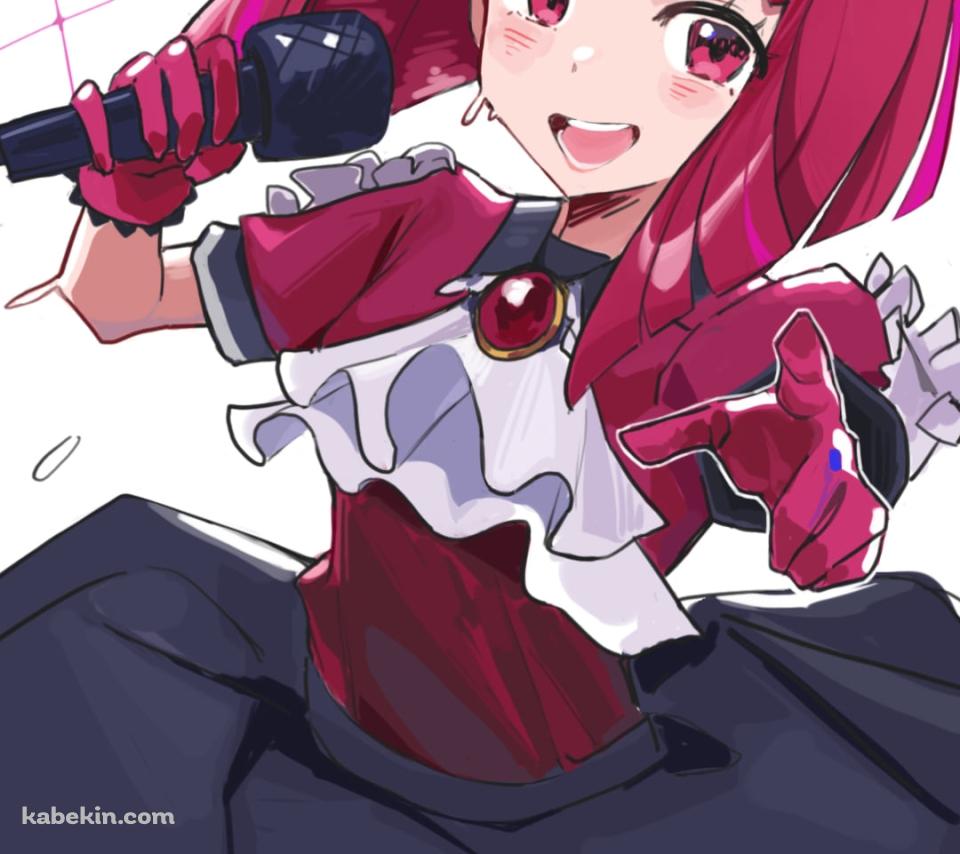 ステージ上で唄う有馬かな / 赤いブローチ / 推しの子のAndroidの壁紙(960px x 854px) スマホ用
