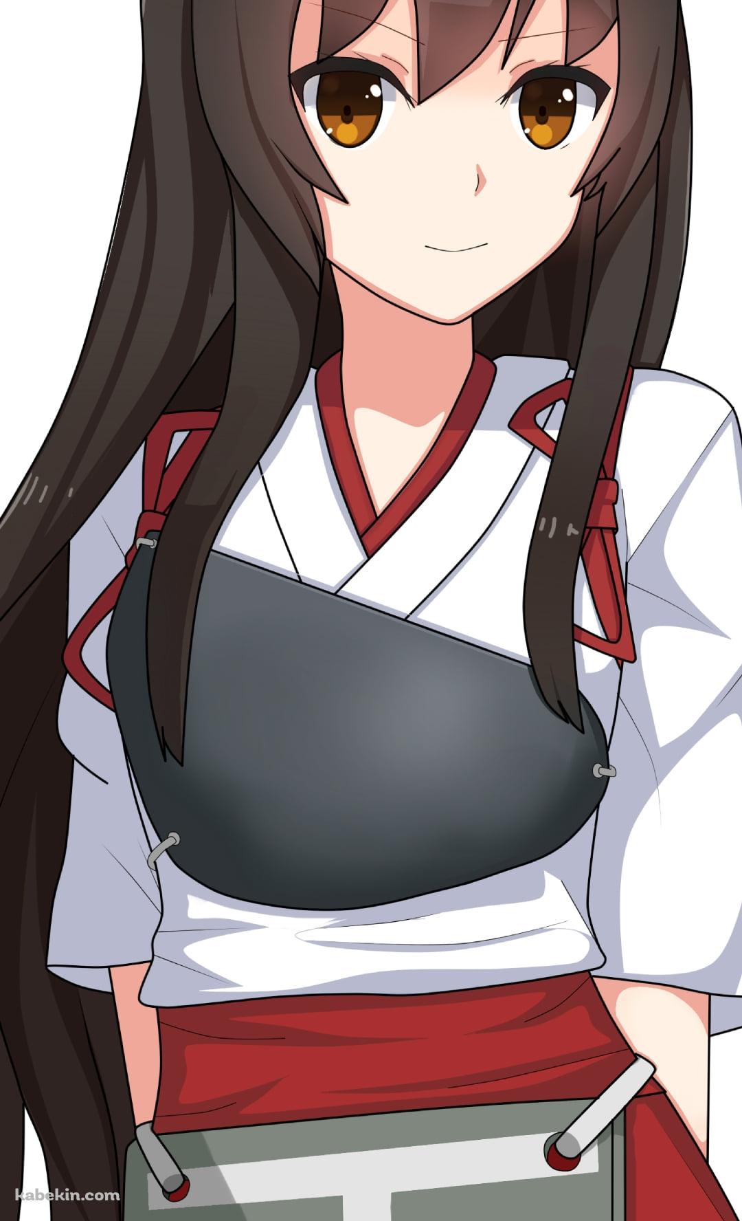 後ろ手を組む赤城 / 艦隊これくしょんのAndroidの壁紙(1080px x 1776px) スマホ用