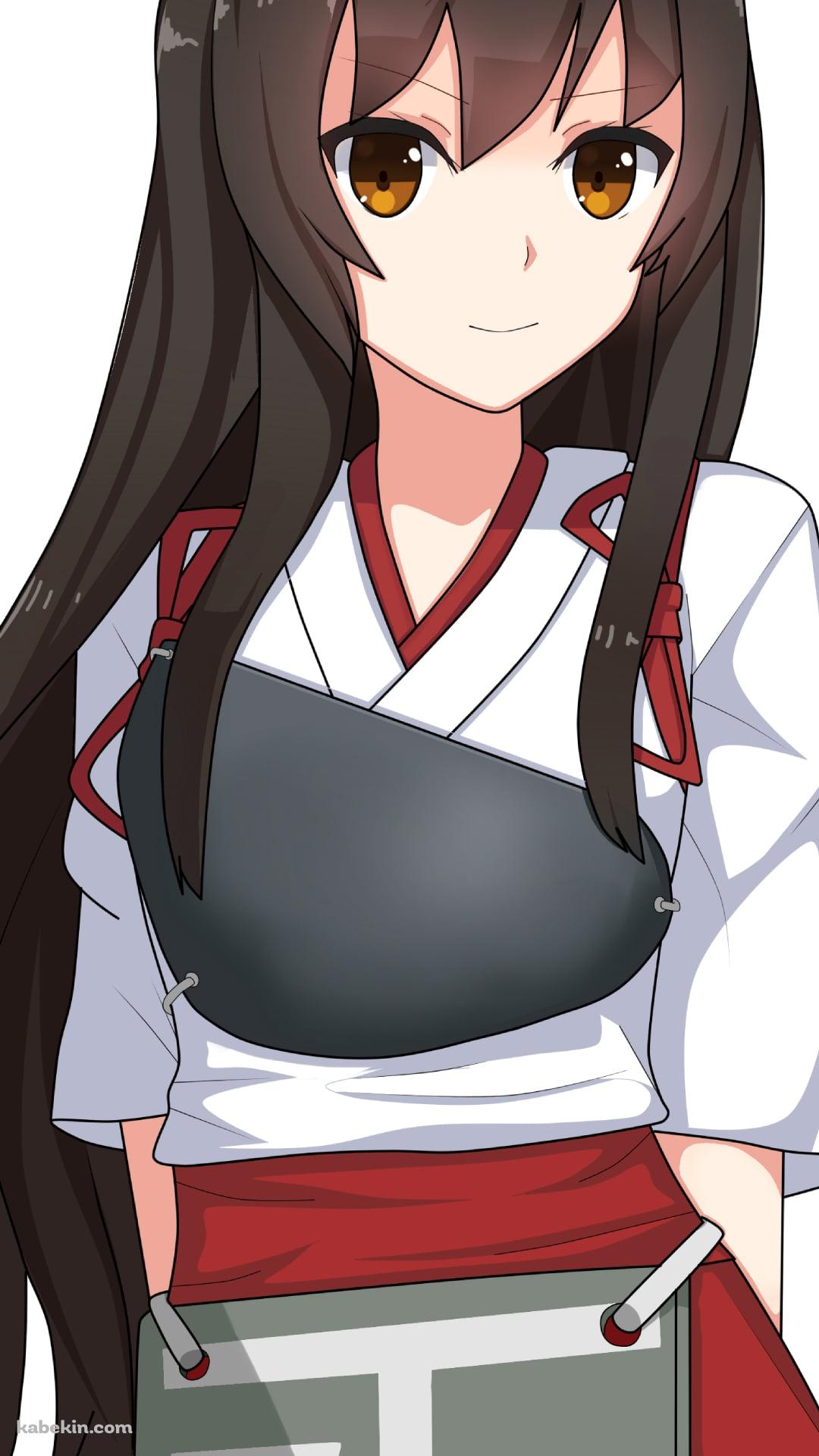 後ろ手を組む赤城 / 艦隊これくしょんのAndroidの壁紙(1080px x 1920px) スマホ用