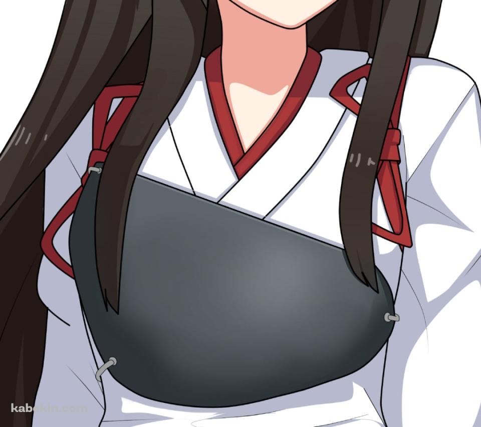後ろ手を組む赤城 / 艦隊これくしょんのAndroidの壁紙(960px x 854px) スマホ用