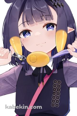 防犯ブザーを持つ一伊那尓栖 / ホロライブ / バーチャルYouTuber / VtuberのAndroidの壁紙(320px x 480px) スマホ用