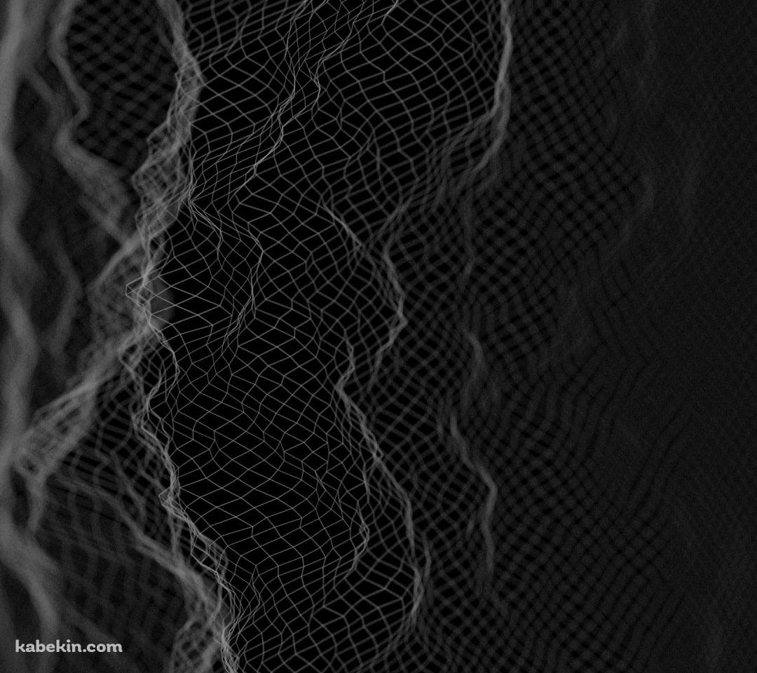 かっこいい隆起する山の黒いポリゴン / Cool rising mountain black polygonのAndroidの壁紙(1080px x 960px) スマホ用