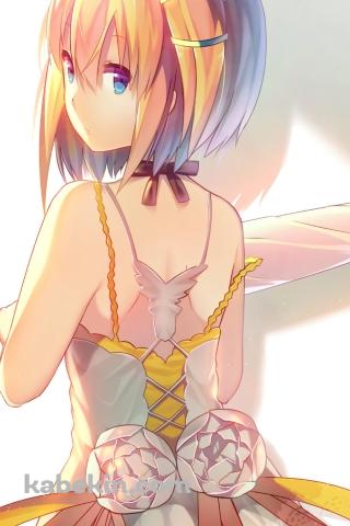 傘を持つフリフリのドレスを着た可愛いエドナ / テイルズオブゼスティリアのAndroidの壁紙(320px x 480px) スマホ用