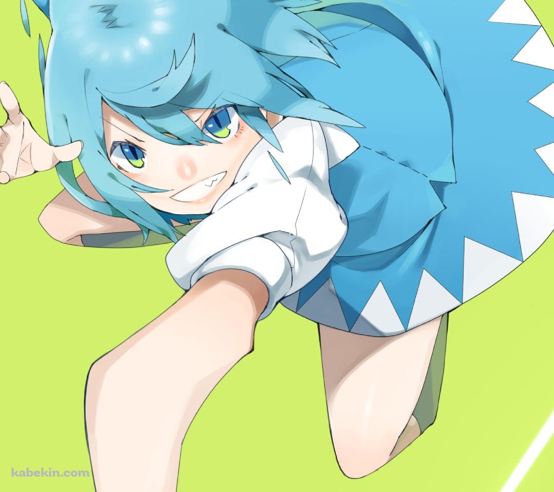 左手の指を突き出すチルノ / 東方のAndroidの壁紙(1080px x 960px) スマホ用