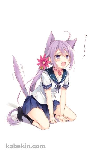 猫の真似をする可愛い曙 / 艦隊これくしょんのAndroidの壁紙(360px x 592px) スマホ用